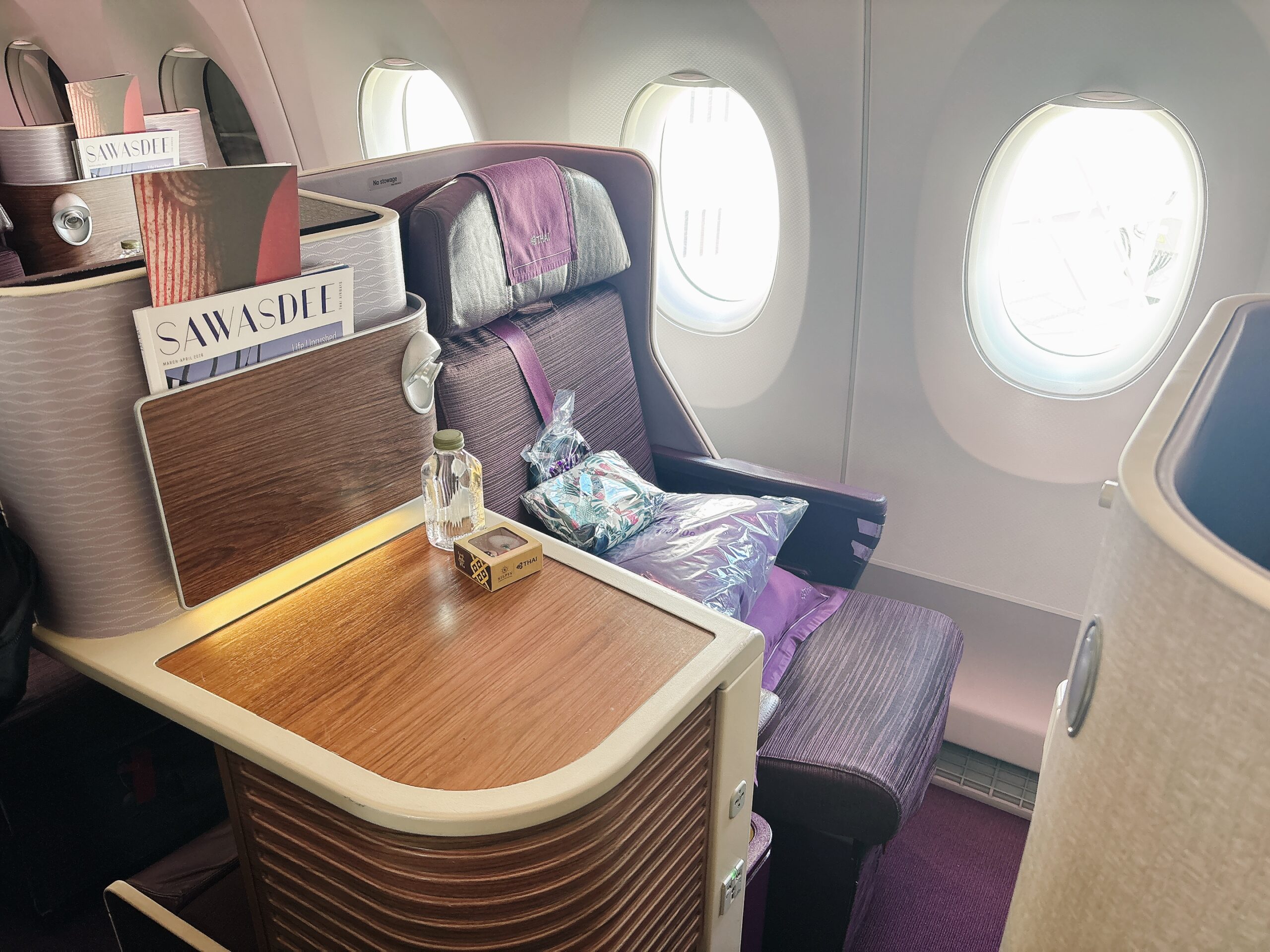 タイ航空ビジネスクラスのシート